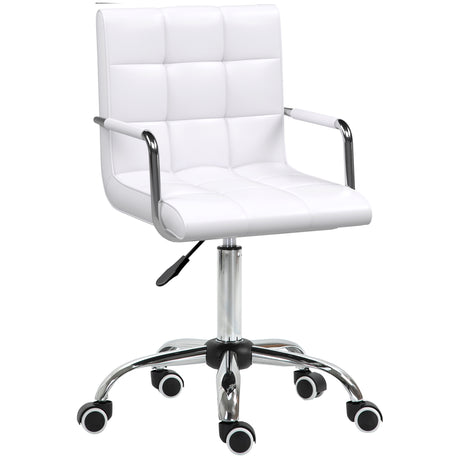 Faux Leather Home And Office Chair 52.5cm Wide - Velmora