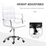 Faux Leather Home And Office Chair 52.5cm Wide - Velmora