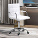 Faux Leather Home And Office Chair 52.5cm Wide - Velmora
