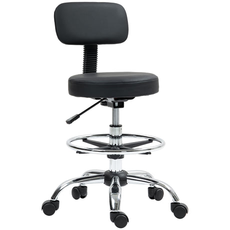 Faux Leather Home And Office Chair 52cm Wide - Velmora