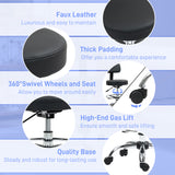 Faux Leather Home And Office Chair 52cm Wide - Velmora