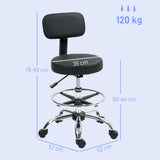 Faux Leather Home And Office Chair 52cm Wide - Velmora