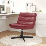 Faux Leather Home And Office Chair 63cm Wide - Vantage Home