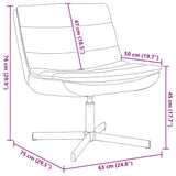 Faux Leather Home And Office Chair 63cm Wide - Vantage Home