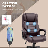Faux Leather Home And Office Chair 64cm Wide With Armrest - Velmora