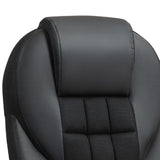 Faux Leather Home And Office Chair 65cm Wide With Castors - Velmora