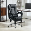 Faux Leather Home And Office Chair 65cm Wide With Footrest - Velmora