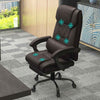 Faux Leather Home And Office Chair 66cm Wide With Footrest - Velmora