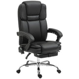 Faux Leather Home And Office Chair 66cm Wide With 6 Point Vibrating Massage - Velmora