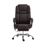 Faux Leather Home And Office Chair 66cm Wide With 6 Point Vibrating Massage - Velmora