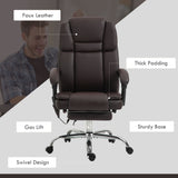 Faux Leather Home And Office Chair 66cm Wide With 6 Point Vibrating Massage - Velmora