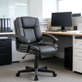 Faux Leather Home And Office Chair 67cm Wide - Velmora