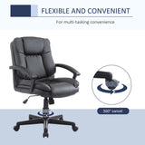 Faux Leather Home And Office Chair 67cm Wide - Velmora