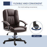 Faux Leather Home And Office Chair 67cm Wide - Velmora