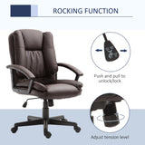Faux Leather Home And Office Chair 67cm Wide - Velmora
