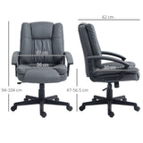 Faux Leather Home And Office Chair 67cm Wide - Velmora