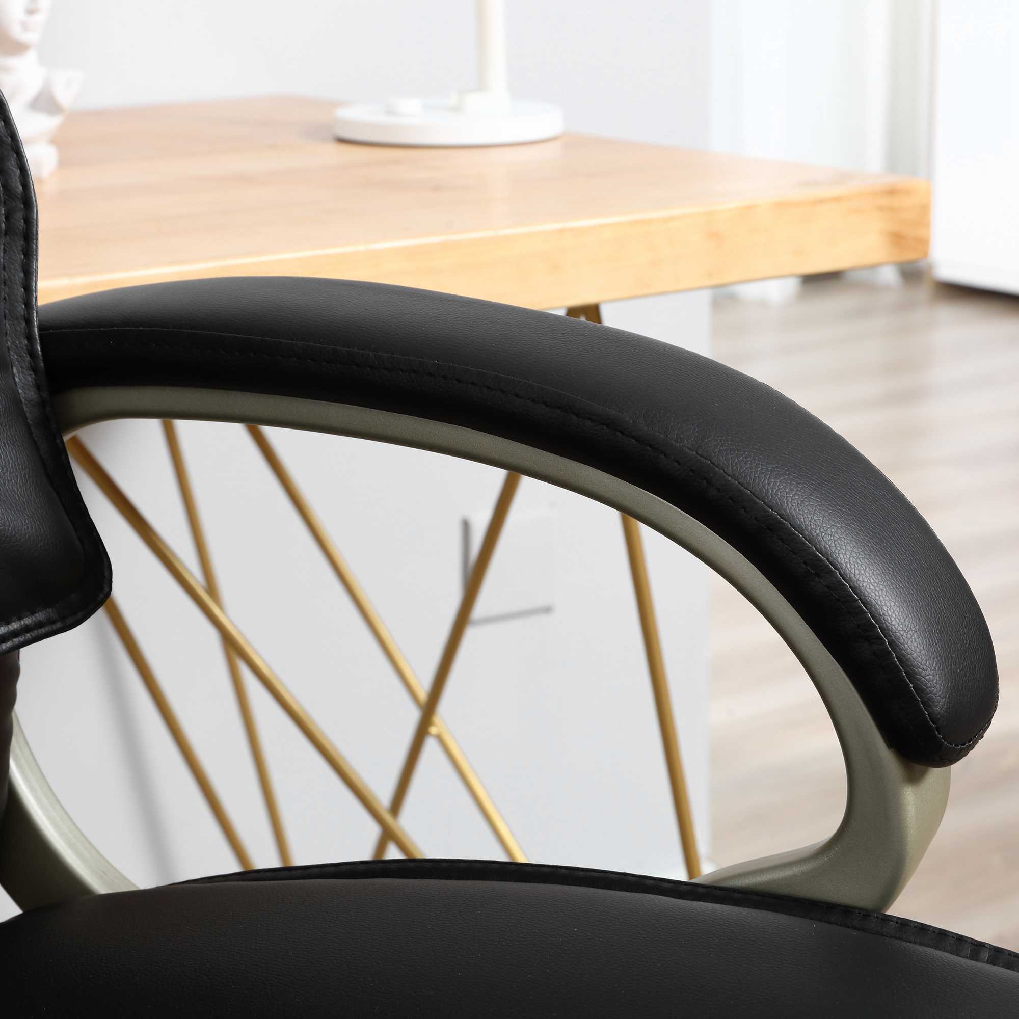 Faux Leather Home And Office Chair 68cm Wide - Velmora