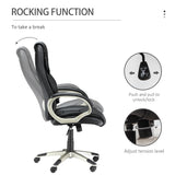 Faux Leather Home And Office Chair 68cm Wide - Velmora