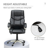 Faux Leather Home And Office Chair 68cm Wide - Velmora