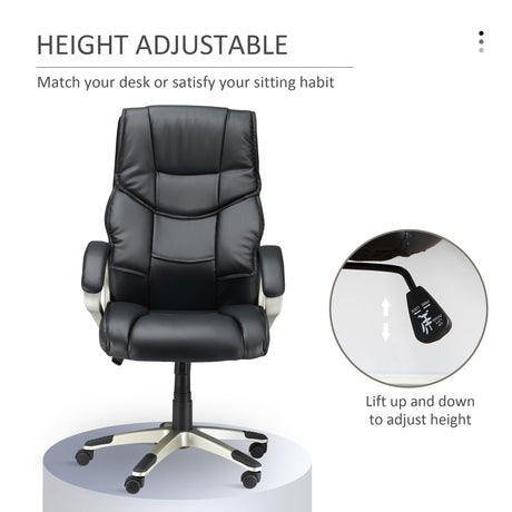 Faux Leather Home And Office Chair 68cm Wide - Velmora