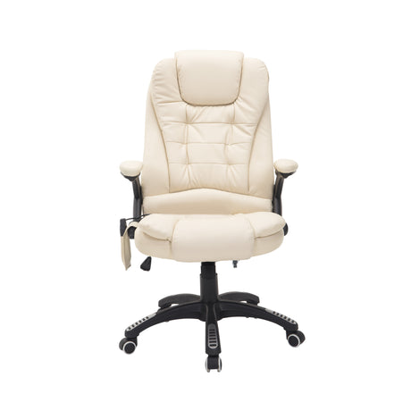 Faux Leather Home And Office Chair 68cm Wide With Armrest - Velmora