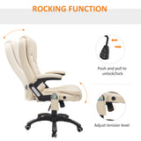 Faux Leather Home And Office Chair 68cm Wide With Armrest - Velmora
