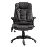 Faux Leather Home And Office Chair 68cm Wide With Armrest - Velmora