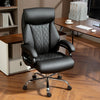 Faux Leather Home And Office Chair 68cm Wide With Spring Padding - Velmora