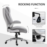 Faux Leather Home And Office Chair 70cm Wide - Velmora