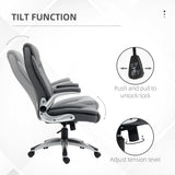 Faux Leather Home And Office Chair 70cm Wide - Velmora