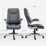Faux Leather Home And Office Chair 70cm Wide - Velmora