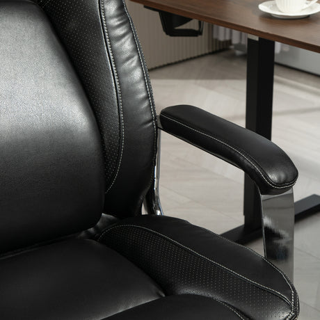 Faux Leather Home And Office Chair 74.5cm Wide - Velmora