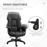 Faux Leather Home And Office Chair 76cm Wide With Contrast Piping - Velmora