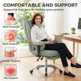 Faux Leather Home And Office Chair 78cm Wide With Footrest - Velmora