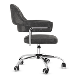 Faux Leather Home And Office Chair With Chrome Frame - Alverton
