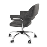 Faux Leather Home And Office Chair With Chrome Frame - Alverton