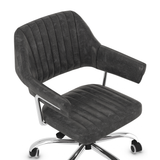 Faux Leather Home And Office Chair With Chrome Frame - Alverton