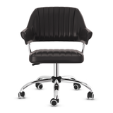 Faux Leather Home And Office Chair With Chrome Frame - Alverton