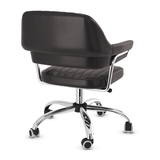 Faux Leather Home And Office Chair With Chrome Frame - Alverton