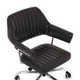 Faux Leather Home And Office Chair With Chrome Frame - Alverton