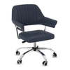 Faux Leather Home And Office Chair With Chrome Frame - Alverton