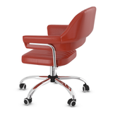 Faux Leather Home And Office Chair With Chrome Frame - Alverton