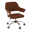 Faux Leather Home And Office Chair With Chrome Frame - Alverton