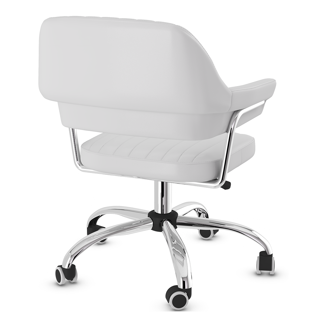 Faux Leather Home And Office Chair With Chrome Frame - Alverton