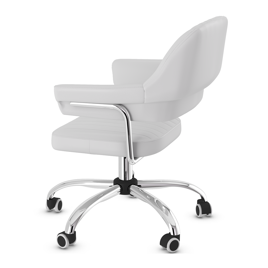 Faux Leather Home And Office Chair With Chrome Frame - Alverton