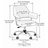 Faux Leather Home And Office Chair With Chrome Frame - Alverton