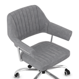 Faux Leather Home And Office Chair With Chrome Frame - Alverton