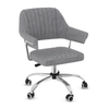 Faux Leather Home And Office Chair With Chrome Frame - Alverton