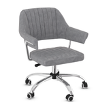 Faux Leather Home And Office Chair With Chrome Frame - Alverton