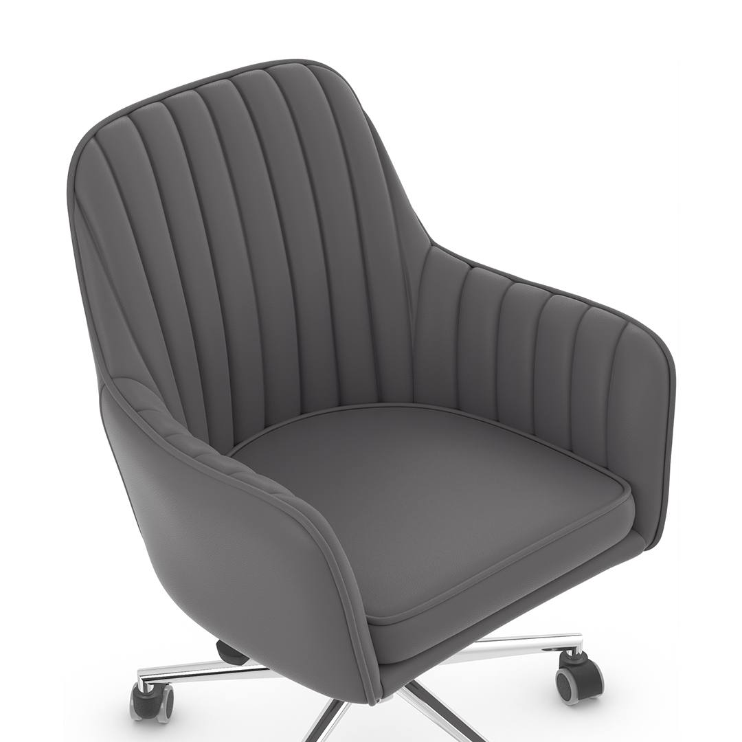 Faux Leather Home And Office Chair - Claremont